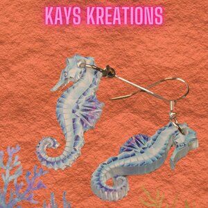 Tropical Seahorse earrings
